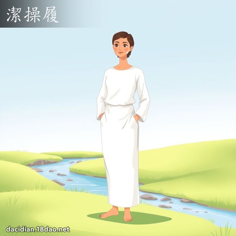 潔操履 - 國語大辭典配圖