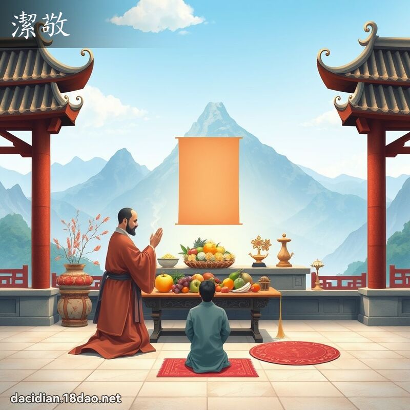 潔敬 - 國語大辭典配圖