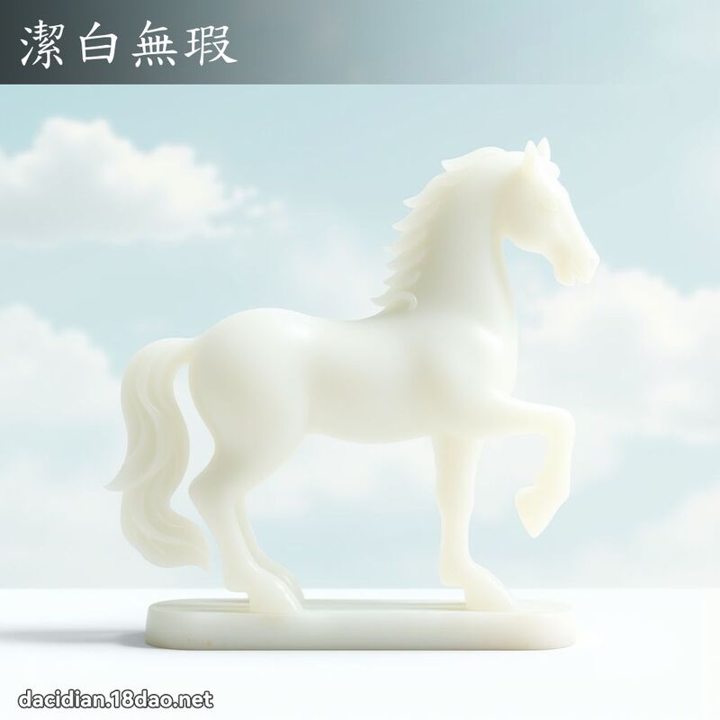 洁白无瑕 - 国语大辞典配图