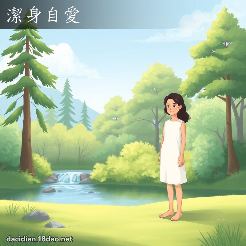 潔身自愛 - 國語大辭典配圖