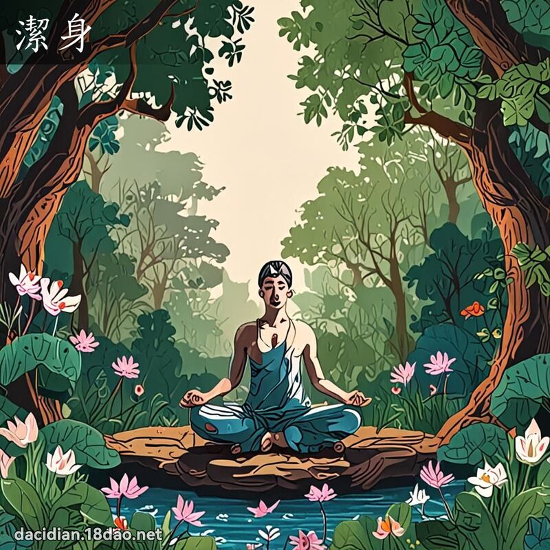 潔身 - 國語大辭典配圖