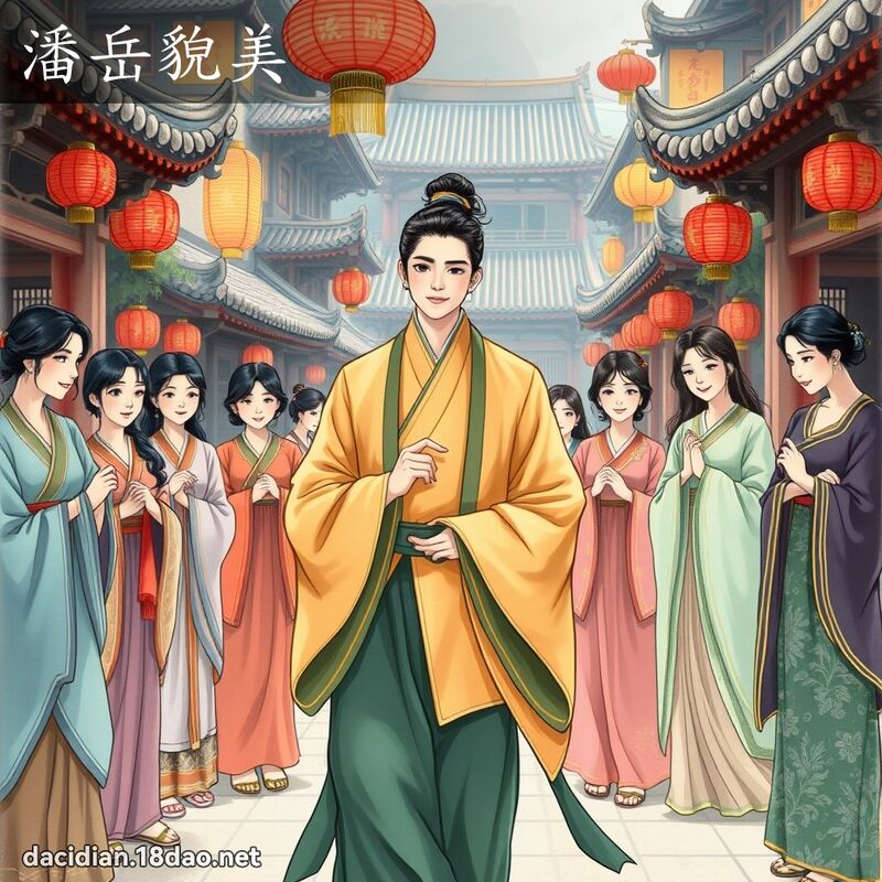 潘岳貌美 - 國語大辭典配圖