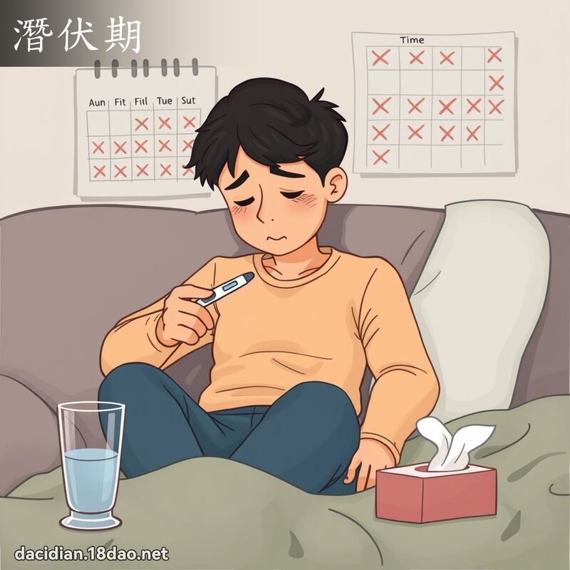 潜伏期 - 国语大辞典配图