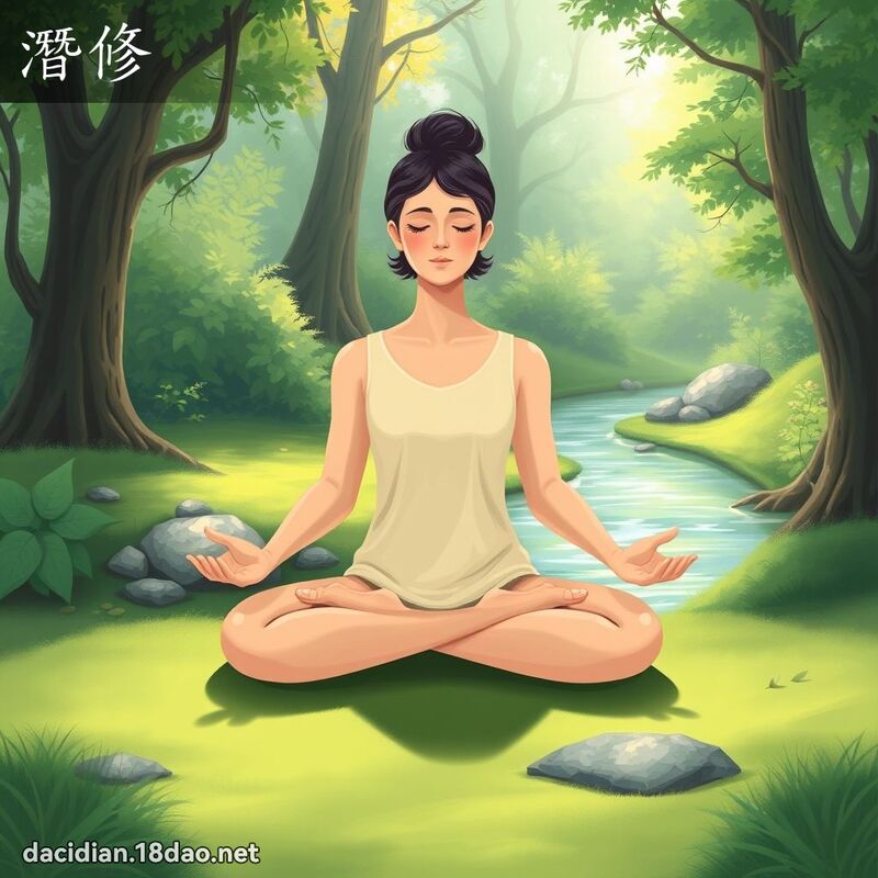 潛修 - 國語大辭典配圖