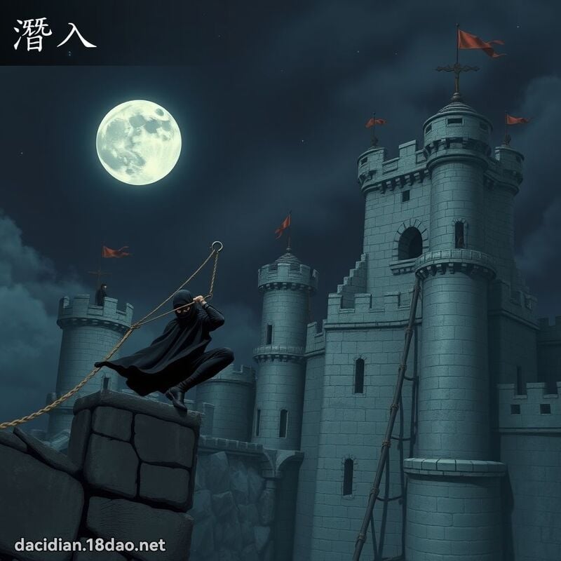 潜入 - 国语大辞典配图