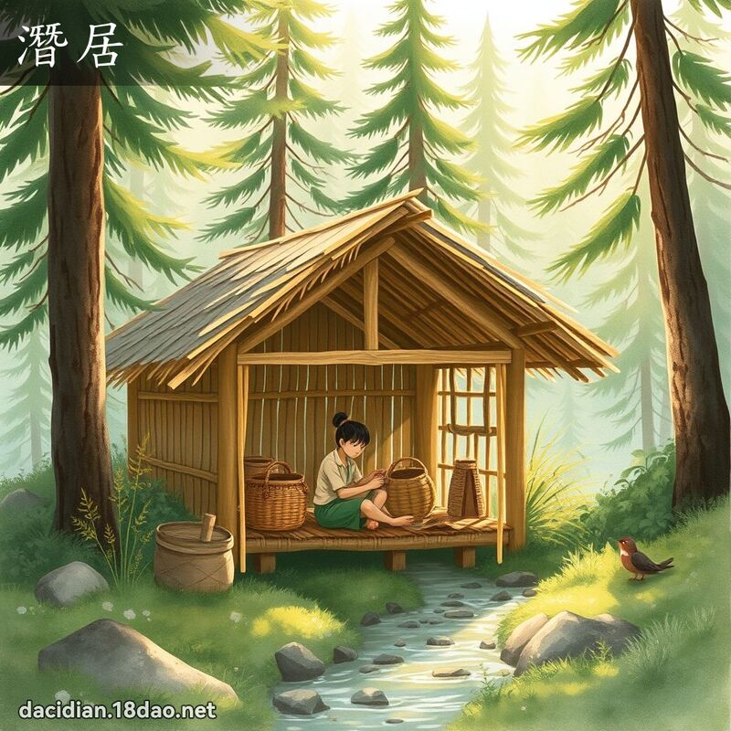 潛居 - 國語大辭典配圖