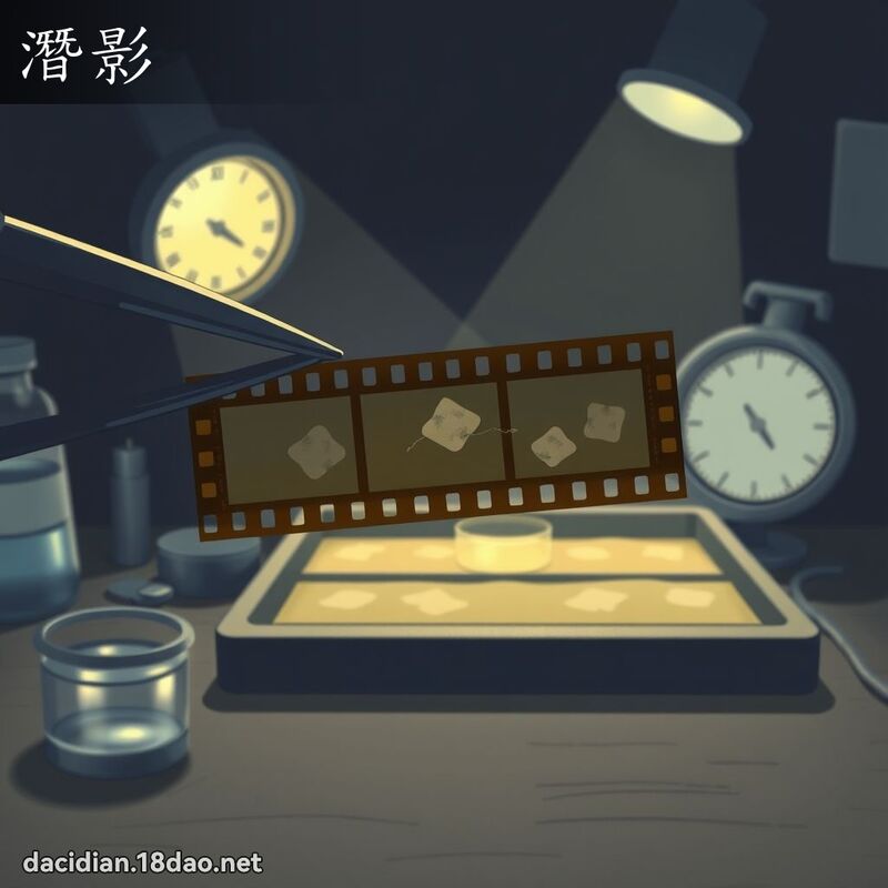 潛影 - 國語大辭典配圖