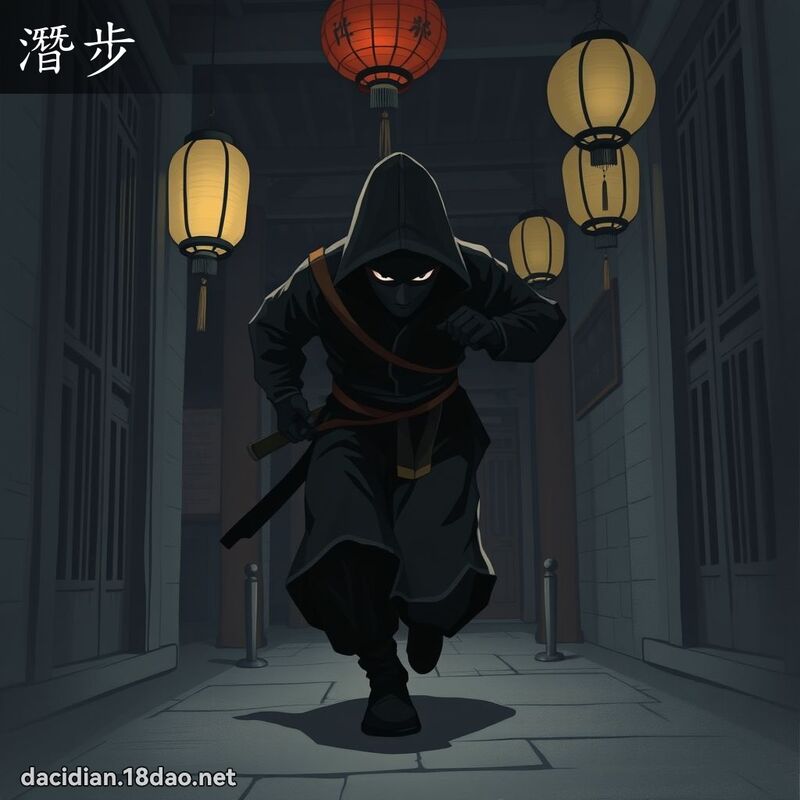 潛步 - 國語大辭典配圖