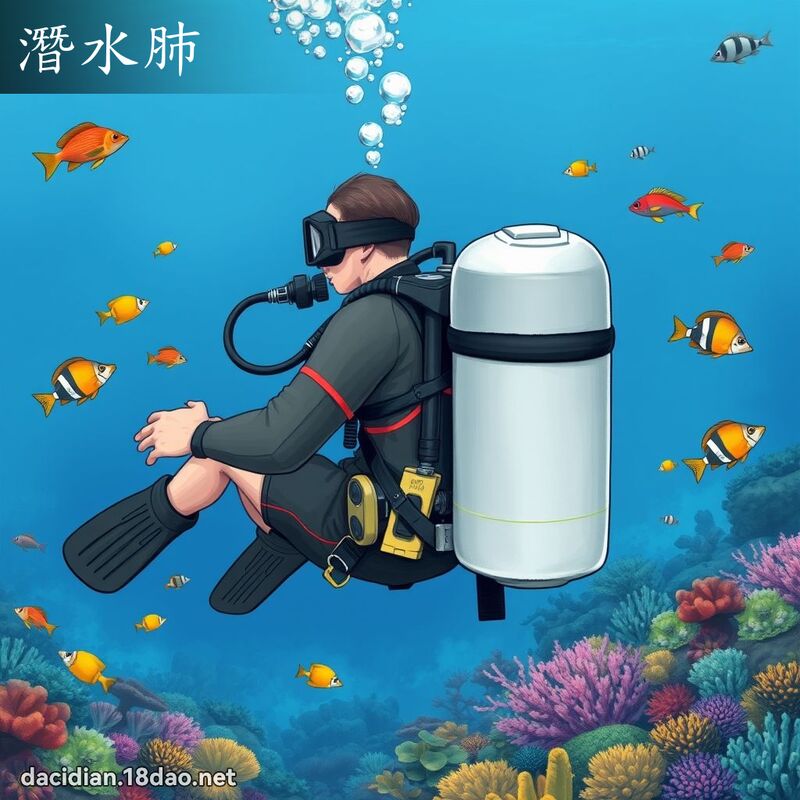 潜水肺 - 国语大辞典配图