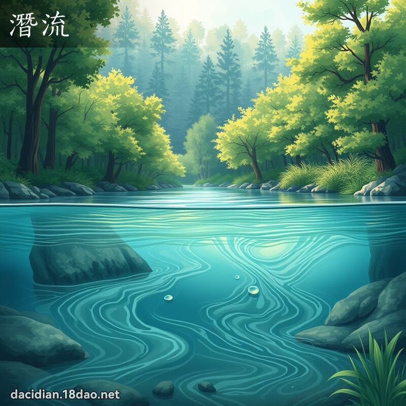 潛流 - 國語大辭典配圖