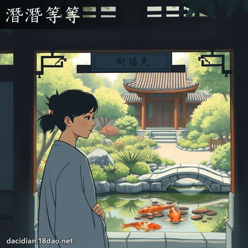 潛潛等等 - 國語大辭典配圖