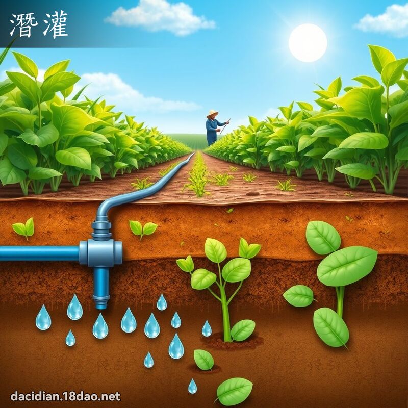 潜灌 - 国语大辞典配图