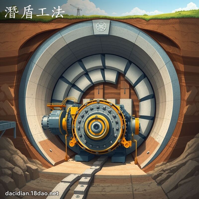 潛盾工法 - 國語大辭典配圖