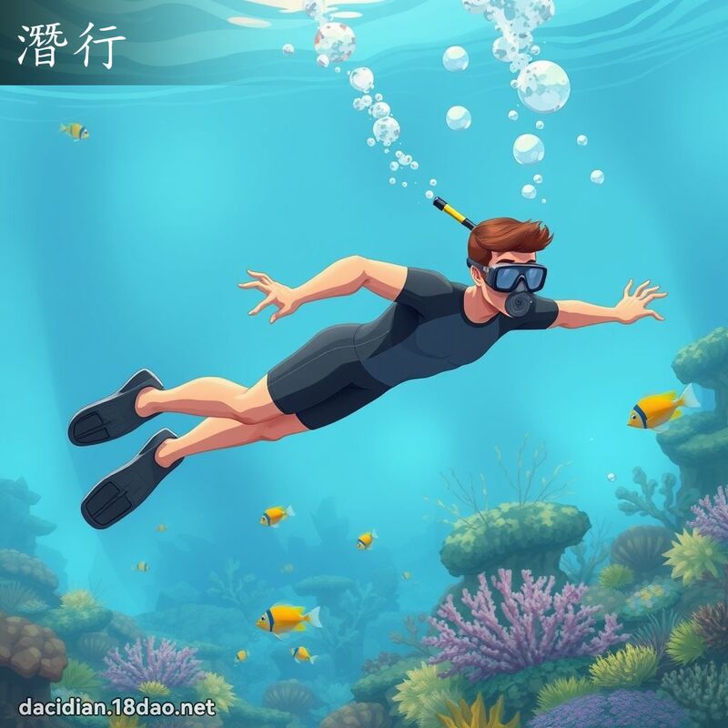 潛行 - 國語大辭典配圖