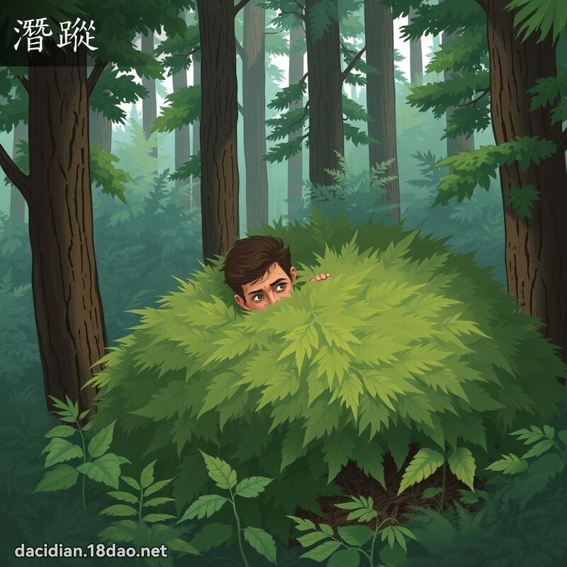 潛蹤 - 國語大辭典配圖