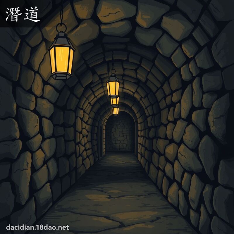 潛道 - 國語大辭典配圖
