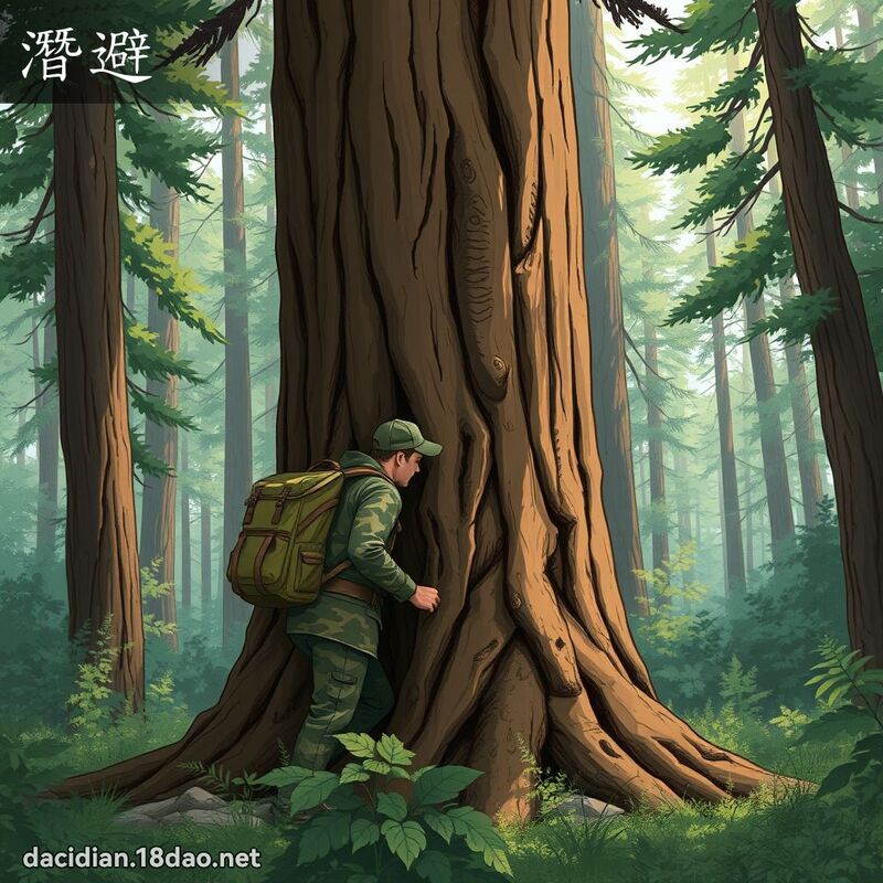 潛避 - 國語大辭典配圖