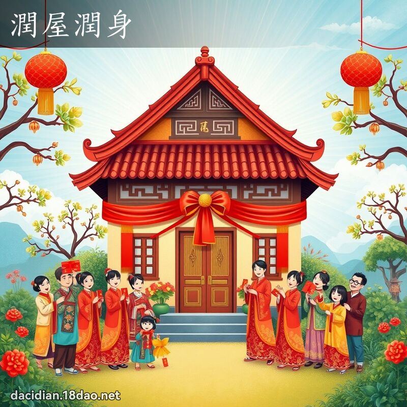 潤屋潤身 - 國語大辭典配圖