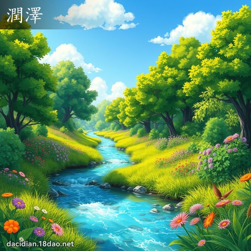 潤澤 - 國語大辭典配圖