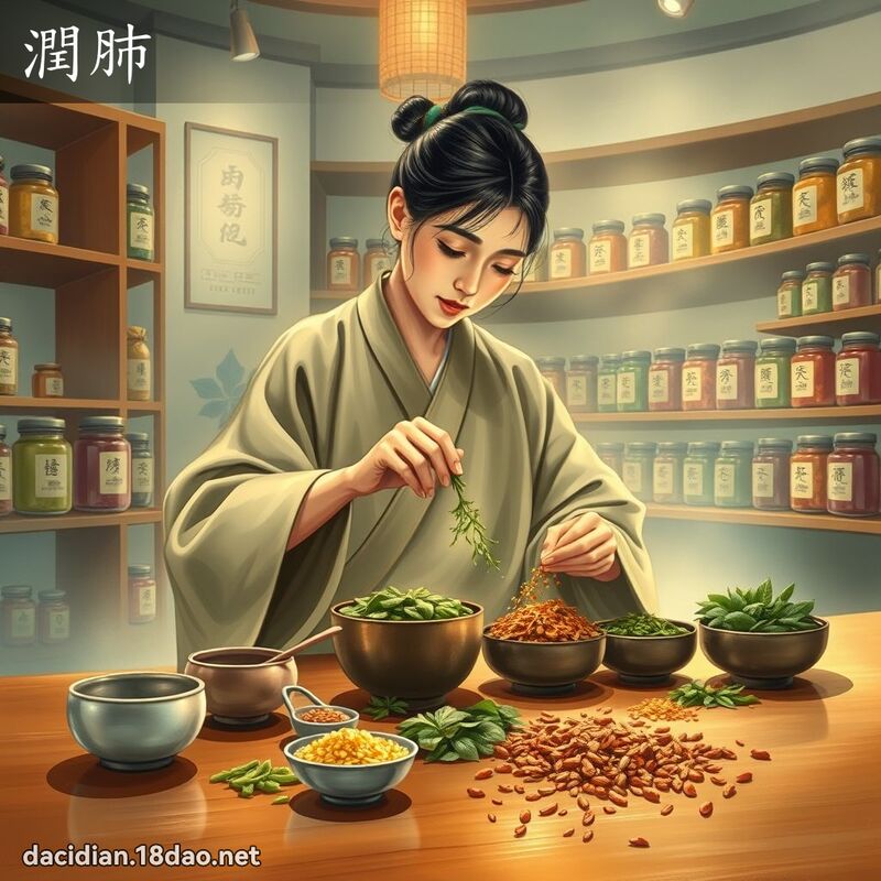 润肺 - 国语大辞典配图