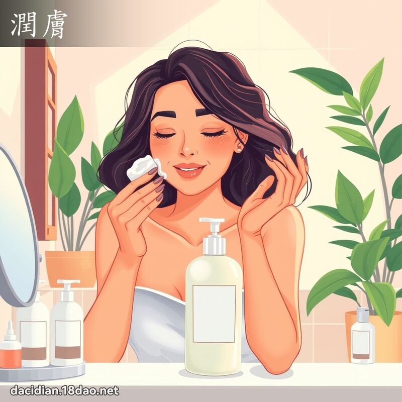 潤膚 - 國語大辭典配圖