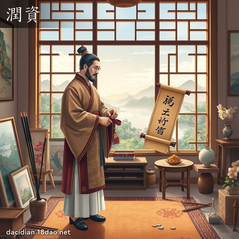 潤資 - 國語大辭典配圖