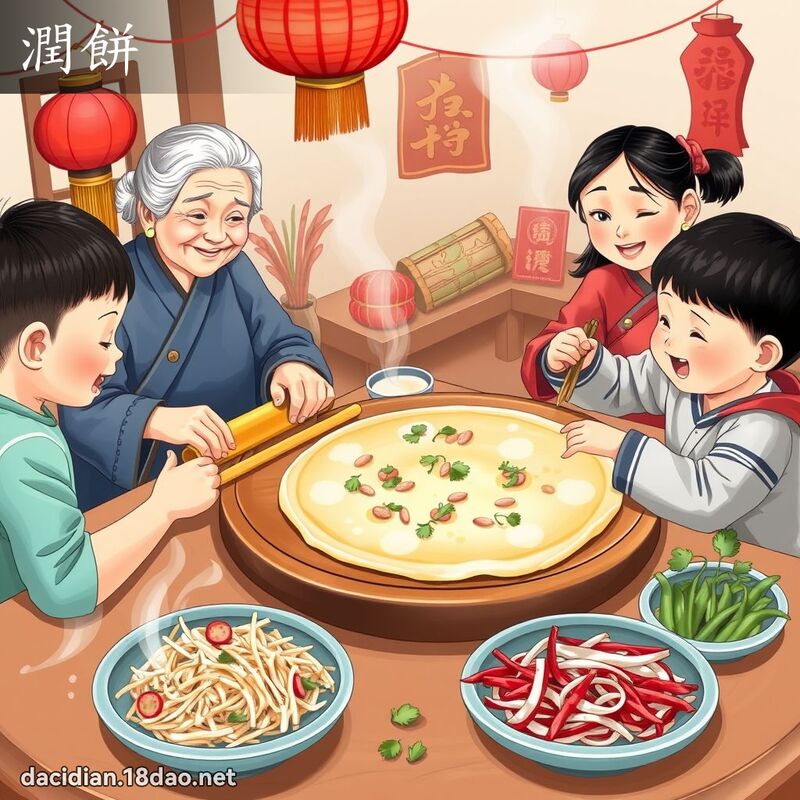 润饼 - 国语大辞典配图