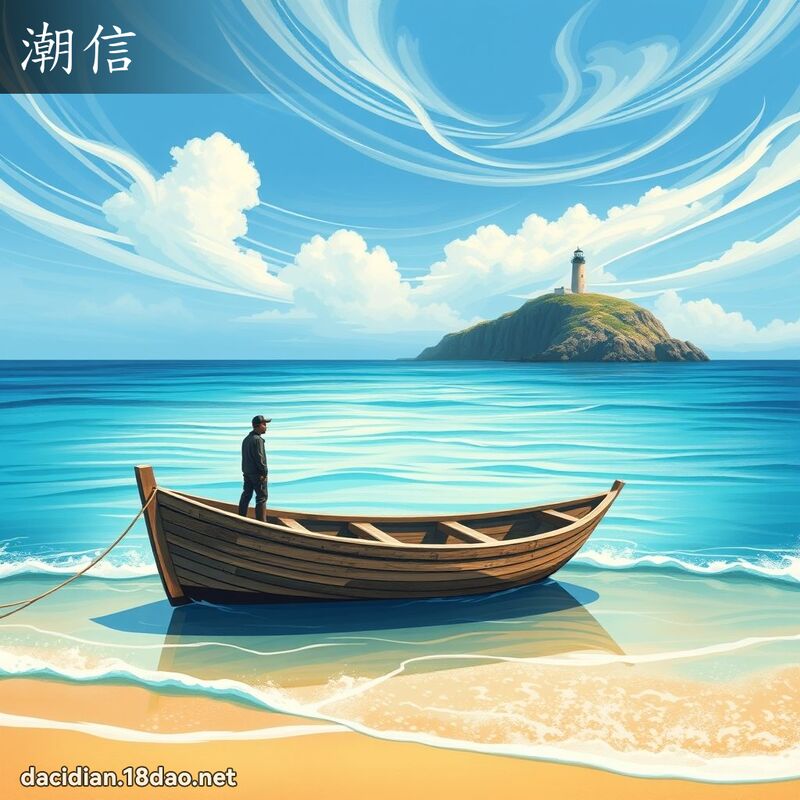 潮信 - 国语大辞典配图