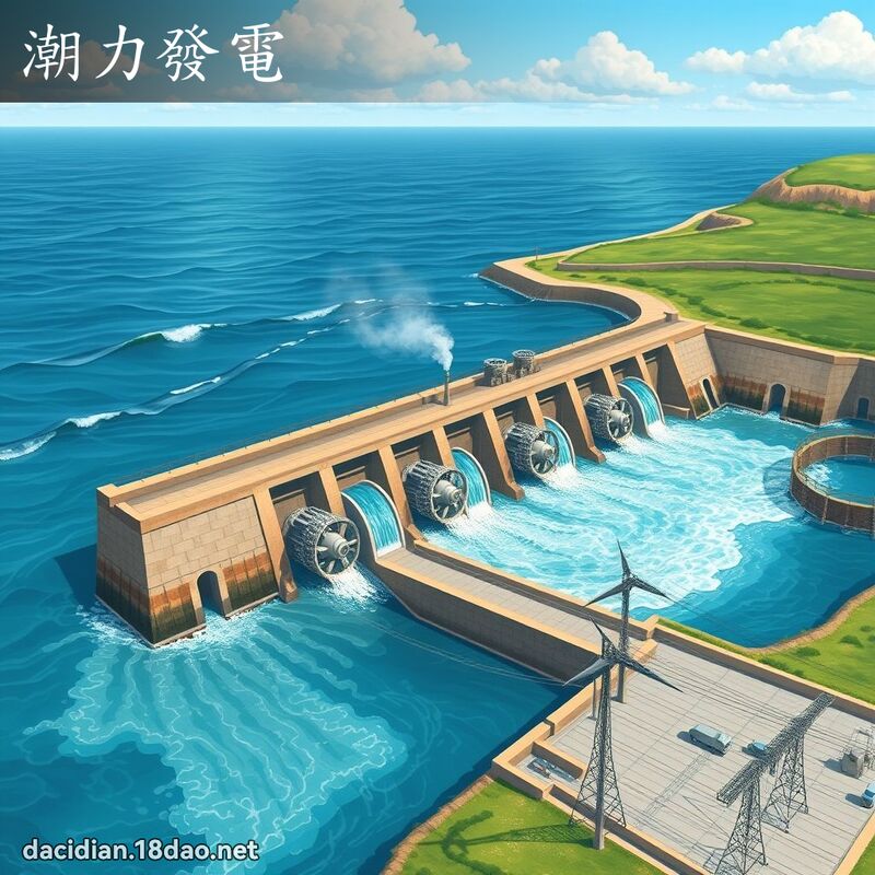 潮力发电 - 国语大辞典配图