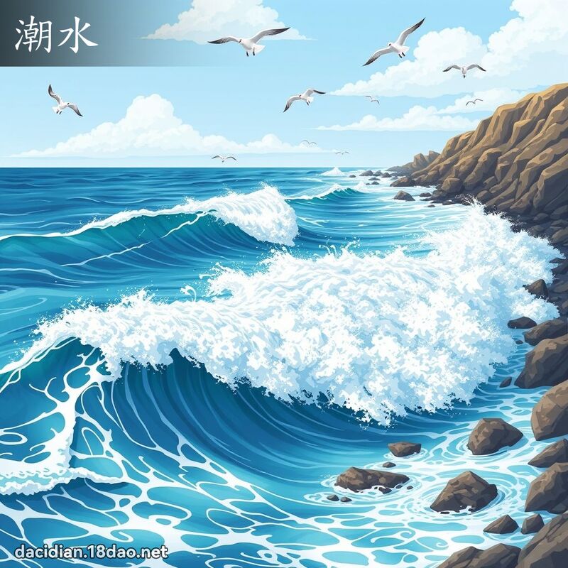 潮水 - 國語大辭典配圖
