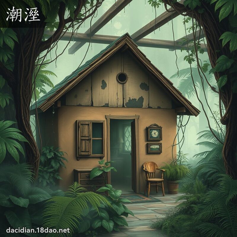 潮溼 - 国语大辞典配图