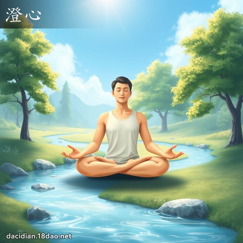 澄心 - 國語大辭典配圖