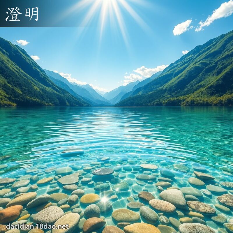 澄明 - 國語大辭典配圖