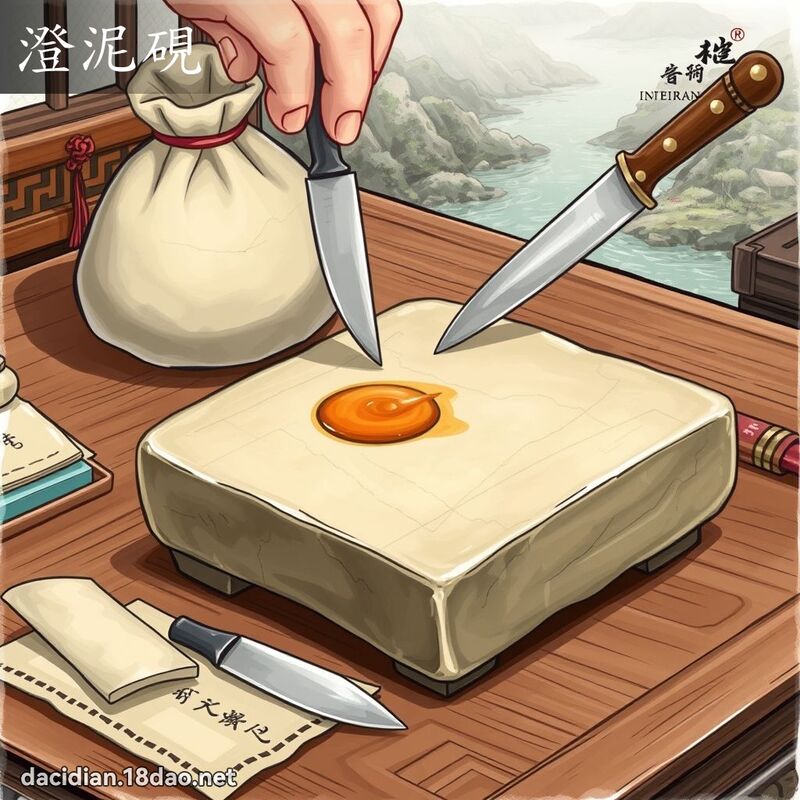 澄泥砚 - 国语大辞典配图
