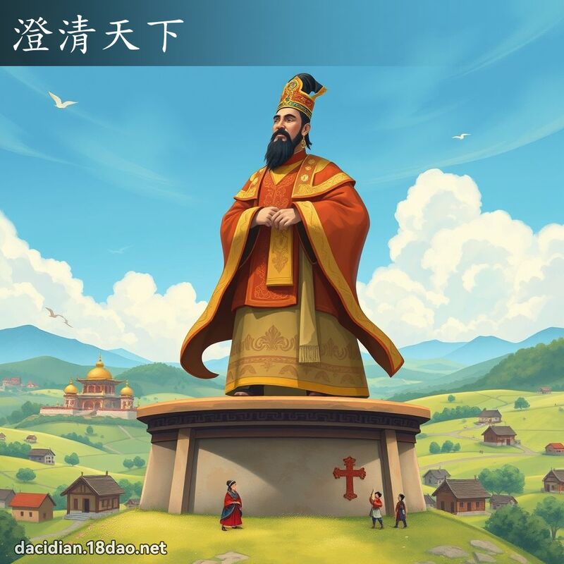 澄清天下 - 國語大辭典配圖