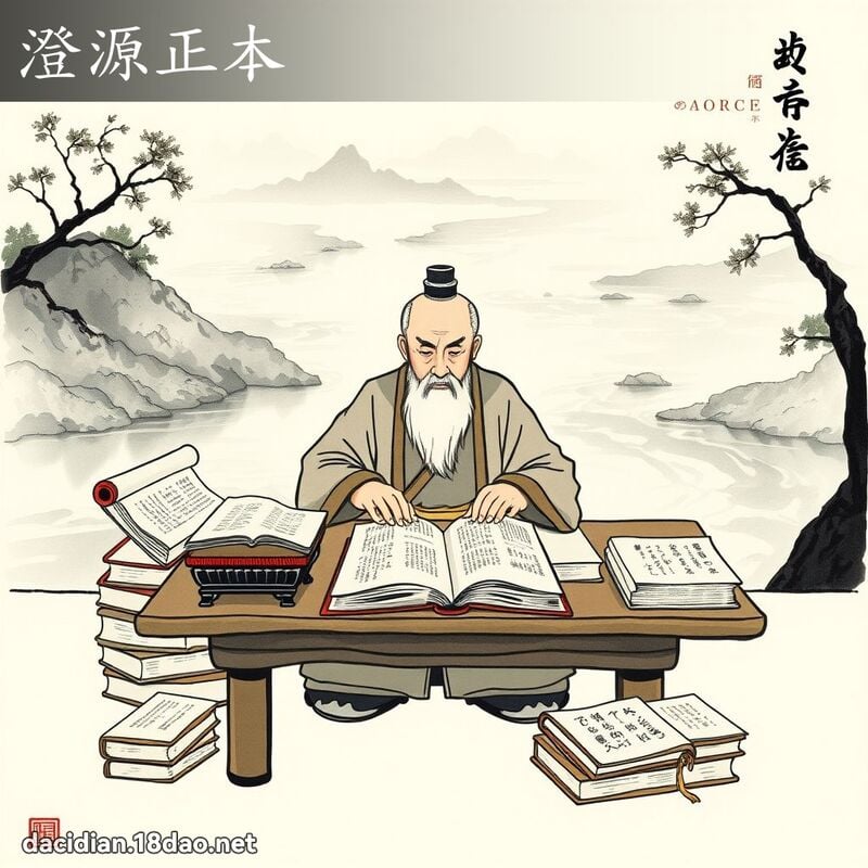 澄源正本 - 国语大辞典配图