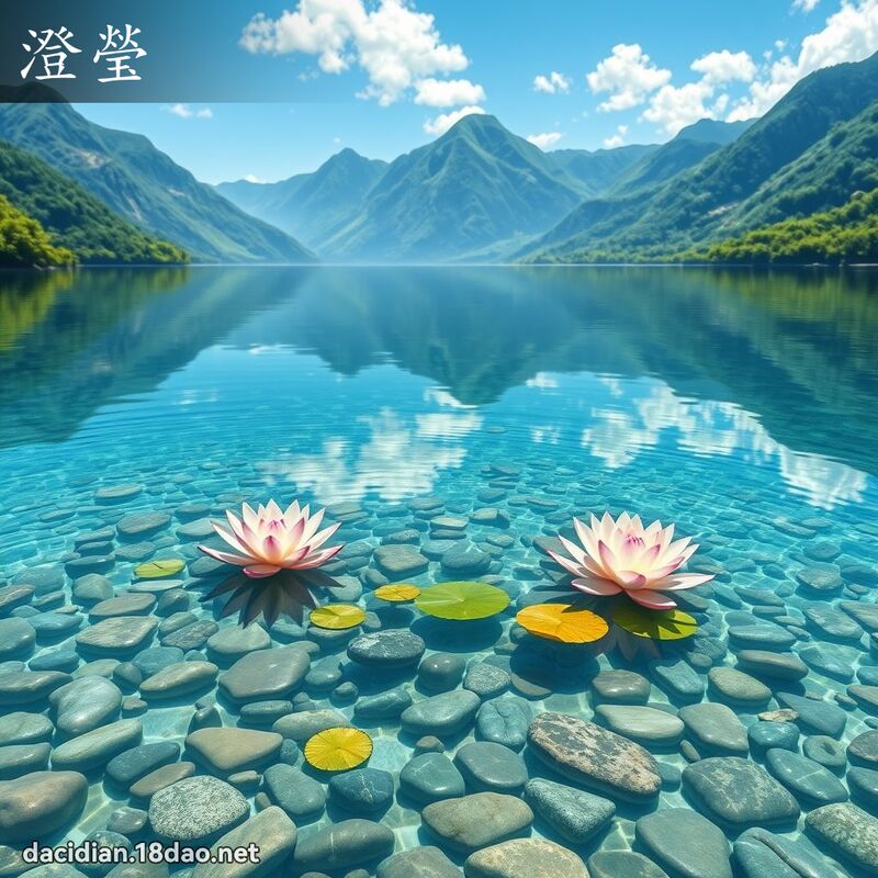 澄瑩 - 國語大辭典配圖