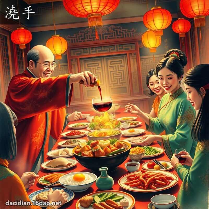 浇手 - 国语大辞典配图