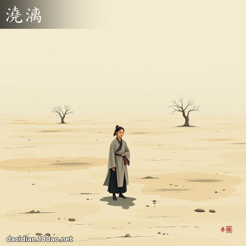 澆漓 - 國語大辭典配圖