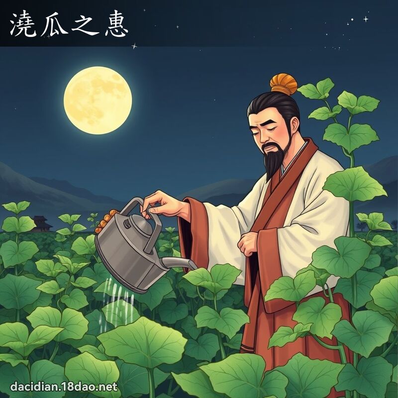 澆瓜之惠 - 國語大辭典配圖