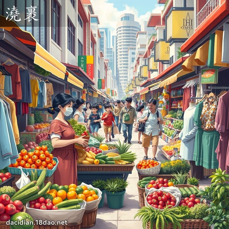 浇裹 - 国语大辞典配图