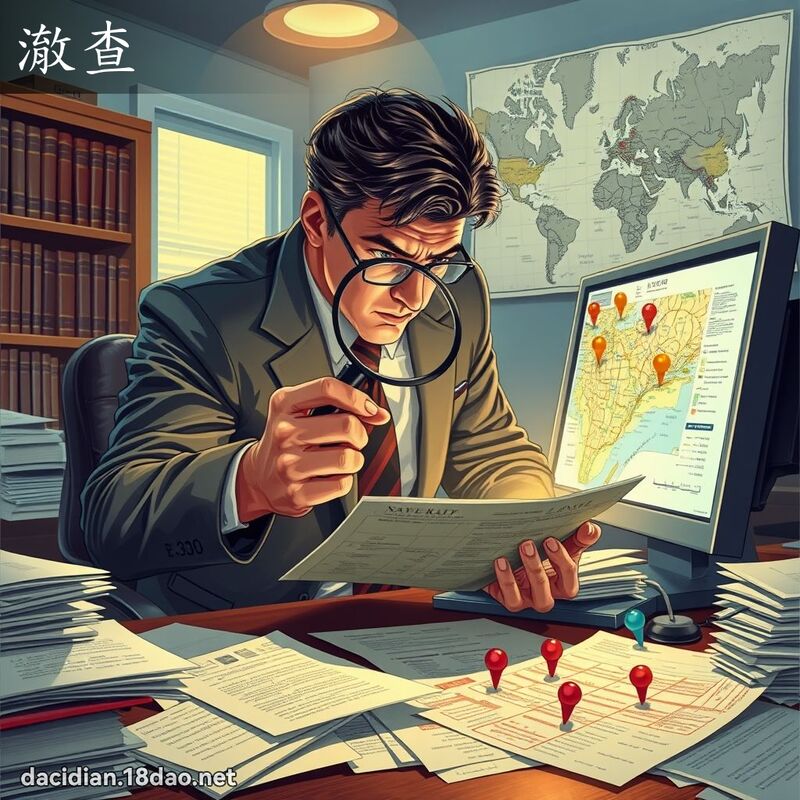 澈查 - 国语大辞典配图
