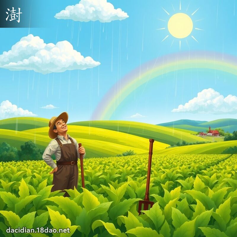 澍 - 國語大辭典配圖