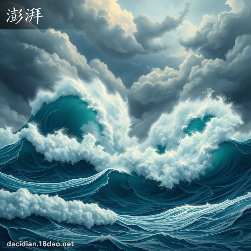 澎湃 - 國語大辭典配圖