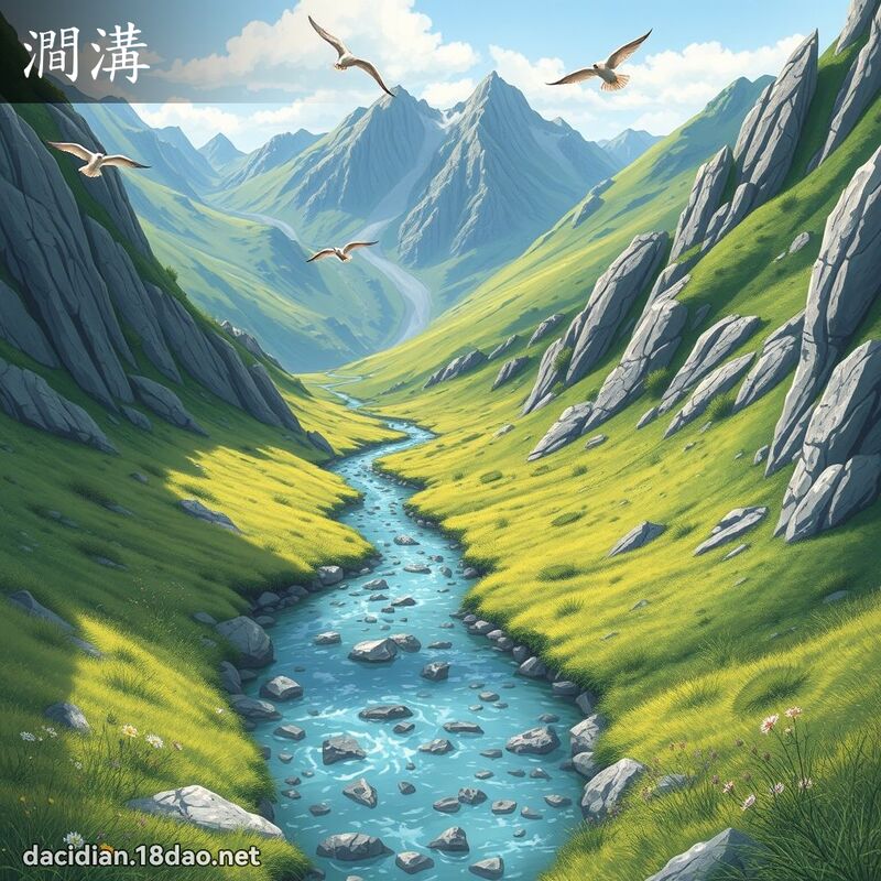 澗溝 - 國語大辭典配圖