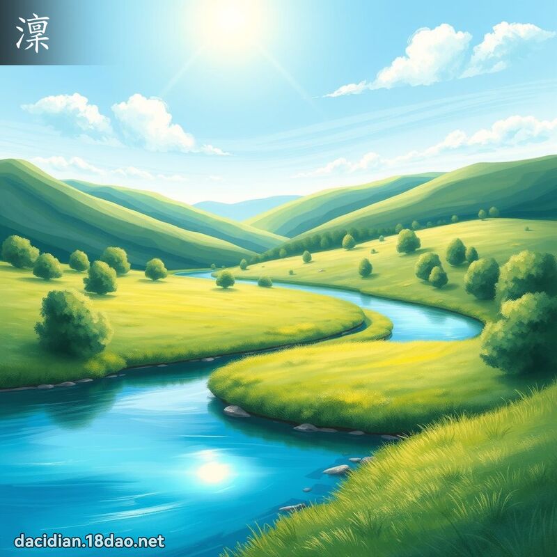 澟 - 国语大辞典配图