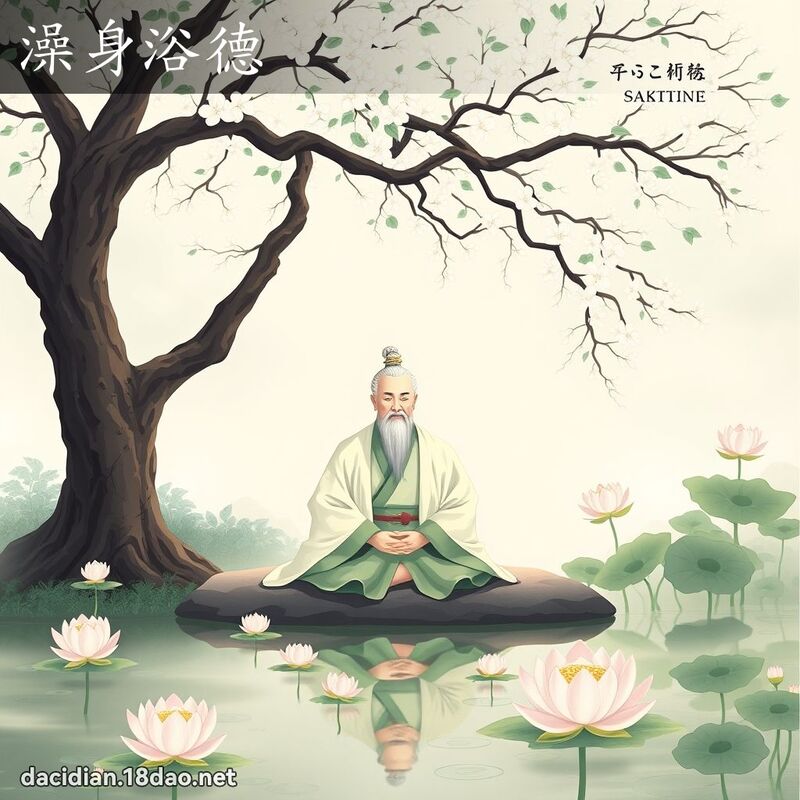 澡身浴德 - 国语大辞典配图