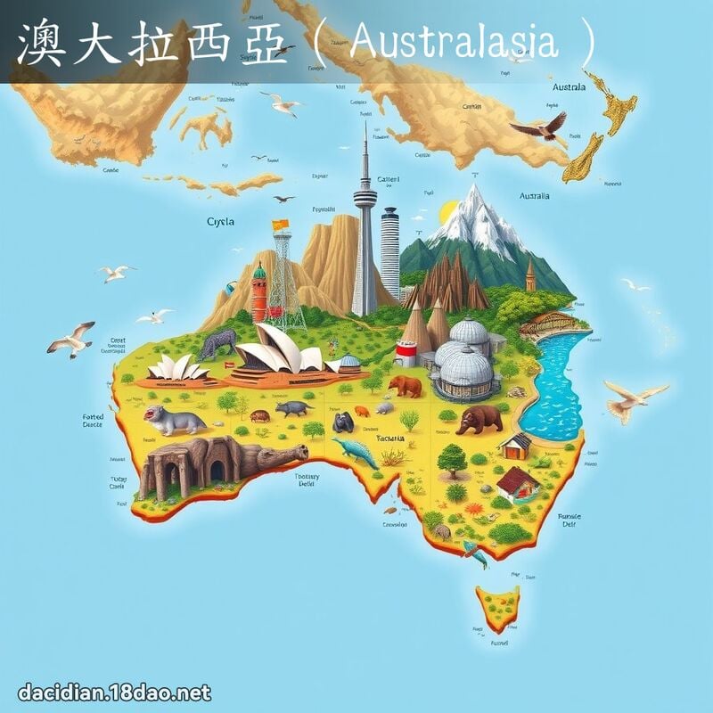 澳大拉西亚（Australasia） - 国语大辞典配图