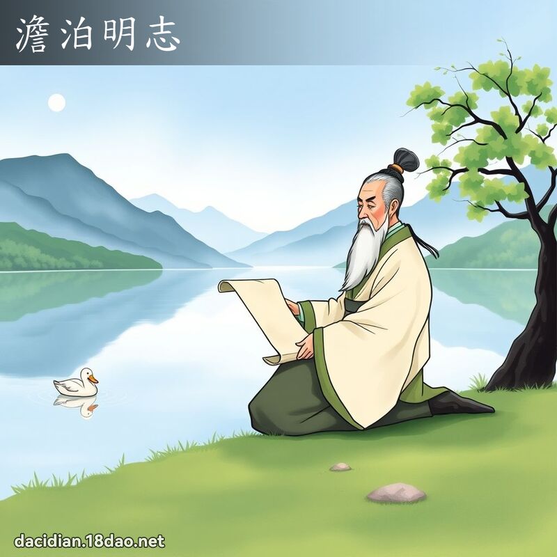 澹泊明志 - 國語大辭典配圖
