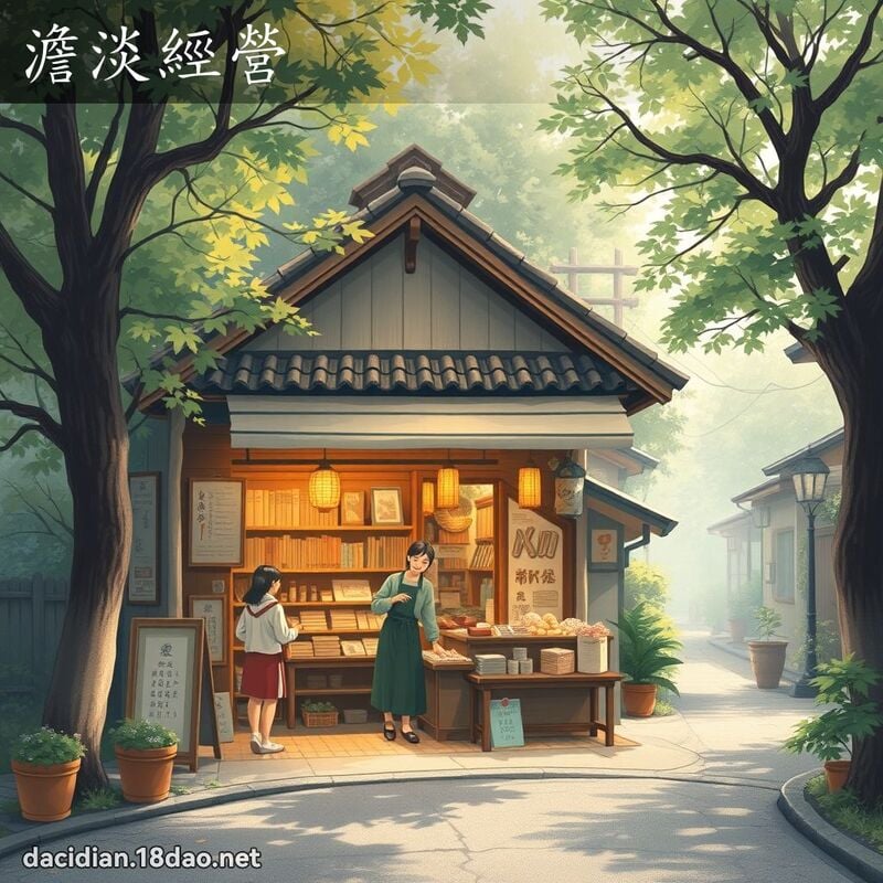 澹淡經營 - 國語大辭典配圖